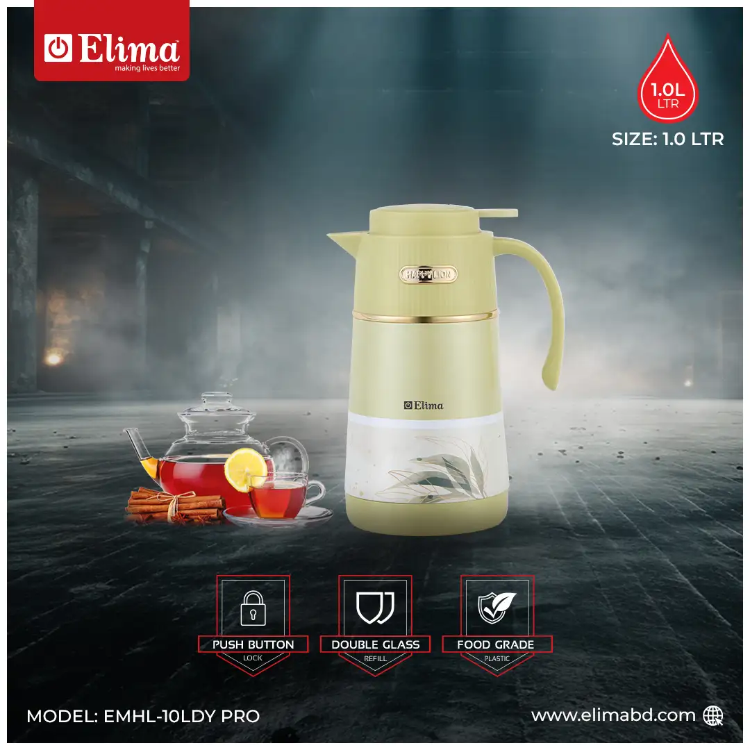EMHL-10LDY PRO EMHL-10LDY PRO Elima 1.0L Vacuum Flask – Hot & Cold Drinks | Happy Lion - Image 1