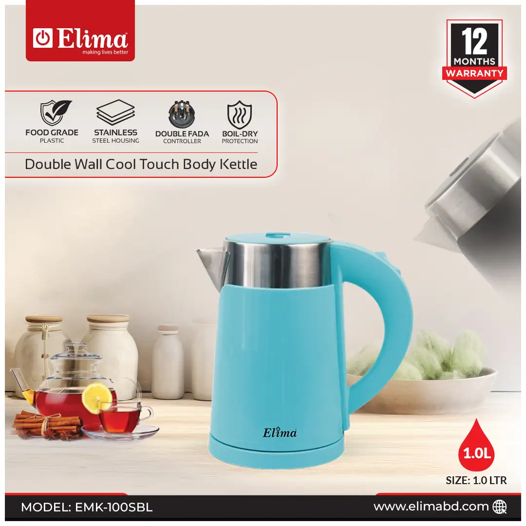 EMK-101SBL EMK-100SBL Elima 1.0L Kettle - Smart, Fast & Safe - Image 1
