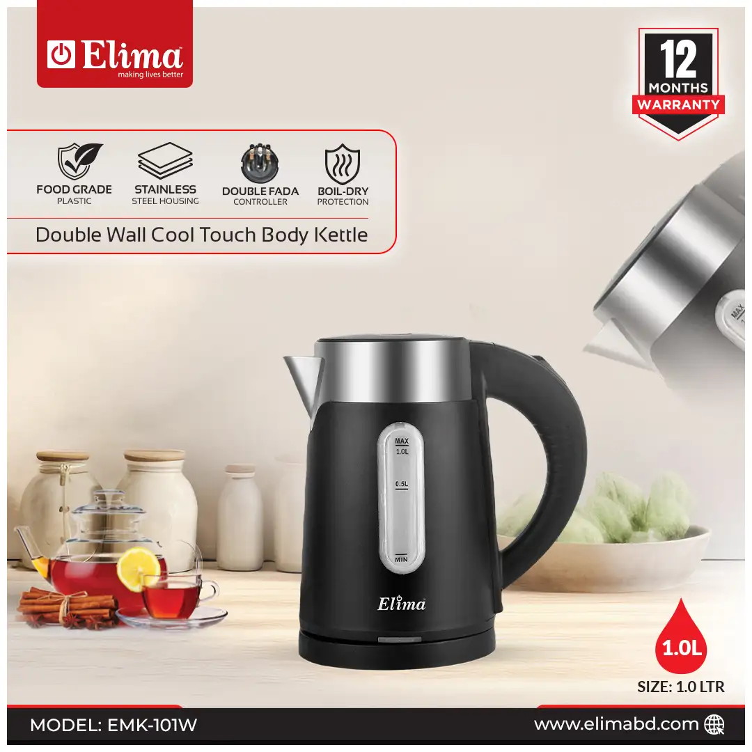 EMK-101W EMK-101W Elima 1.0L Kettle - Smart, Fast & Safe - Image 1