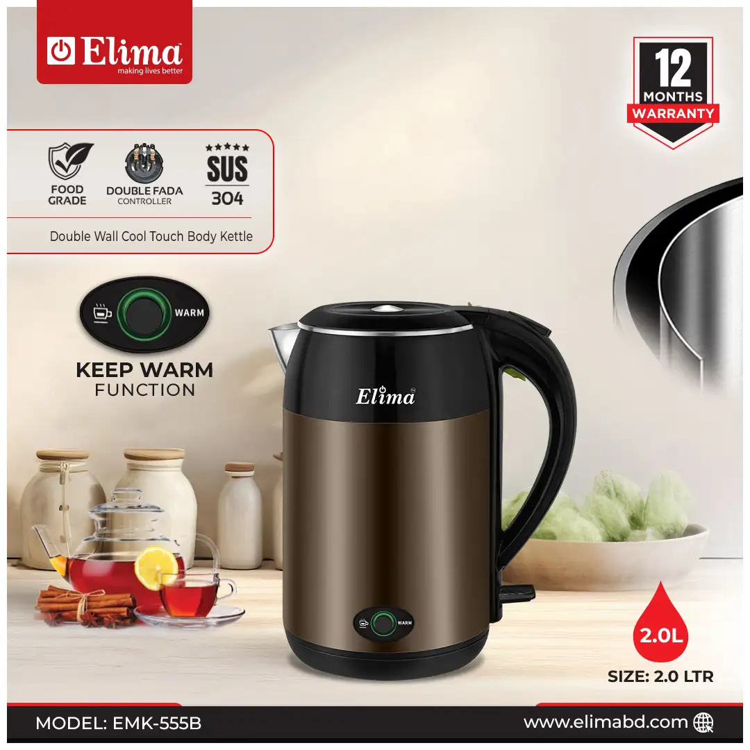 EMK-555B EMK-555B Elima 2.0L Kettle - Safe, Fast & Keep Warm - Image 1