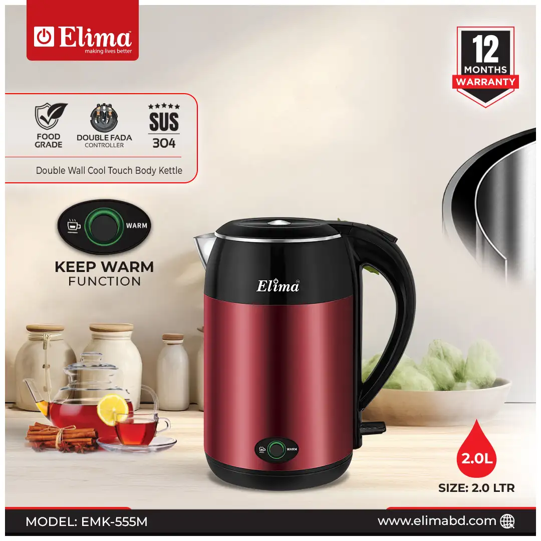 EMK-555M EMK-555M Elima 2.0L Kettle - Safe, Fast & Keep Warm - Image 1