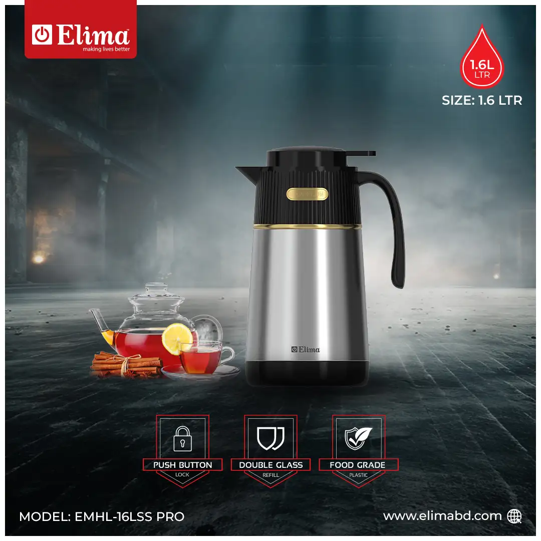 EMHL-16LSS PRO EMHL-16LSS PRO Elima 1.6L Vacuum Flask – Hot & Cold Drinks | Happy Lion - Image 1