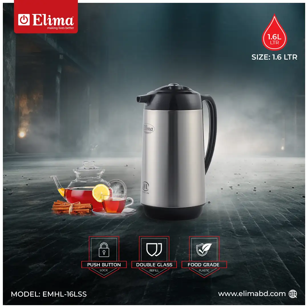 EMHL-16LSS EMHL-16LSS Elima 1.6L Vacuum Flask – Hot & Cold Drinks | Happy Lion - Image 1