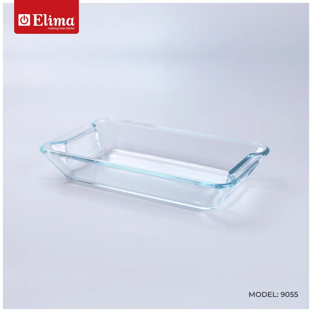 9055 Model 9055 | Bakeware Premium Borosilicate Glass - 1.0L Rectangular Dish | Oven, Microwave & Freezer Safe - Image 1