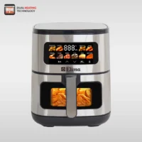 Elima EM-AF7000L 7.0L Digital Air Fryer with Double Coil, Keep Warm Function & 10 Colourful Food Preset Menus