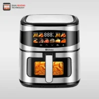 Elima EM-AF8000L 8.0L Digital Air Fryer with Double Coil, Keep Warm Function & 10 Colourful Food Preset Menus