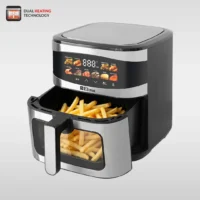 Elima EM-AF8000L 8.0L Digital Air Fryer with Double Coil, Keep Warm Function & 10 Colourful Food Preset Menus - Image 3